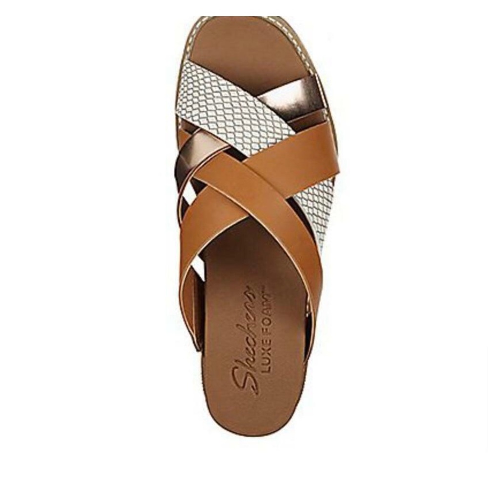 Skechers Sweet Chic Luxe Foam Multi-Strap Sandals Size 9, EUC - Picture 7 of 7